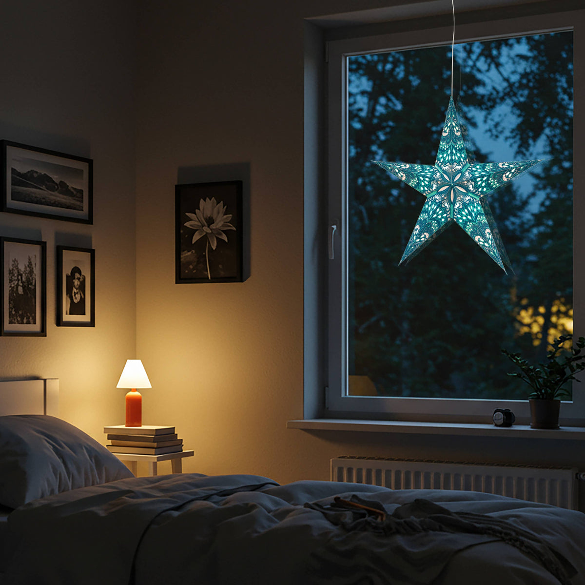 Varsha | 5 Point 24" Agua | Paper Star Light