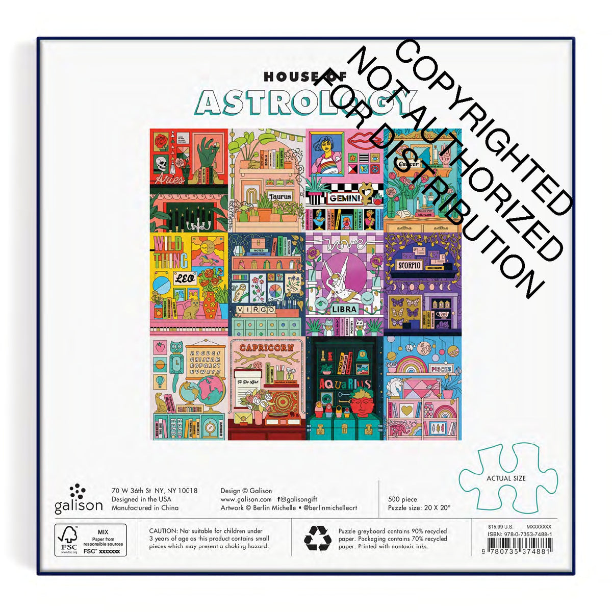 House of Astrology | 500 Piece Foil Puzzle