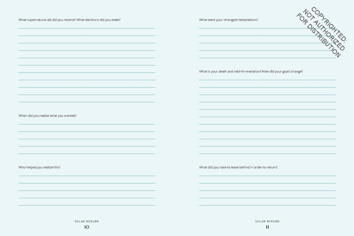 Aligning Your Planets Journal