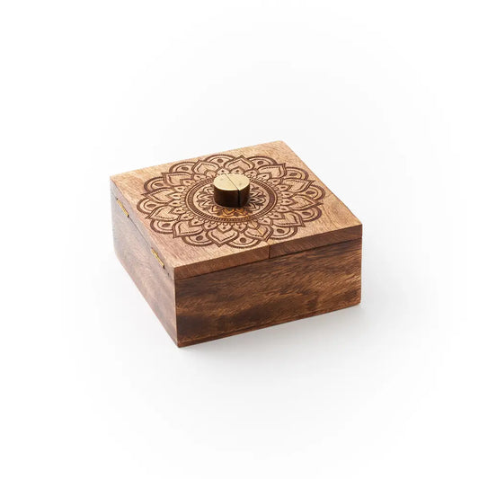 Mandala Keepsake Box | Handcrafted Sacred Storage Box