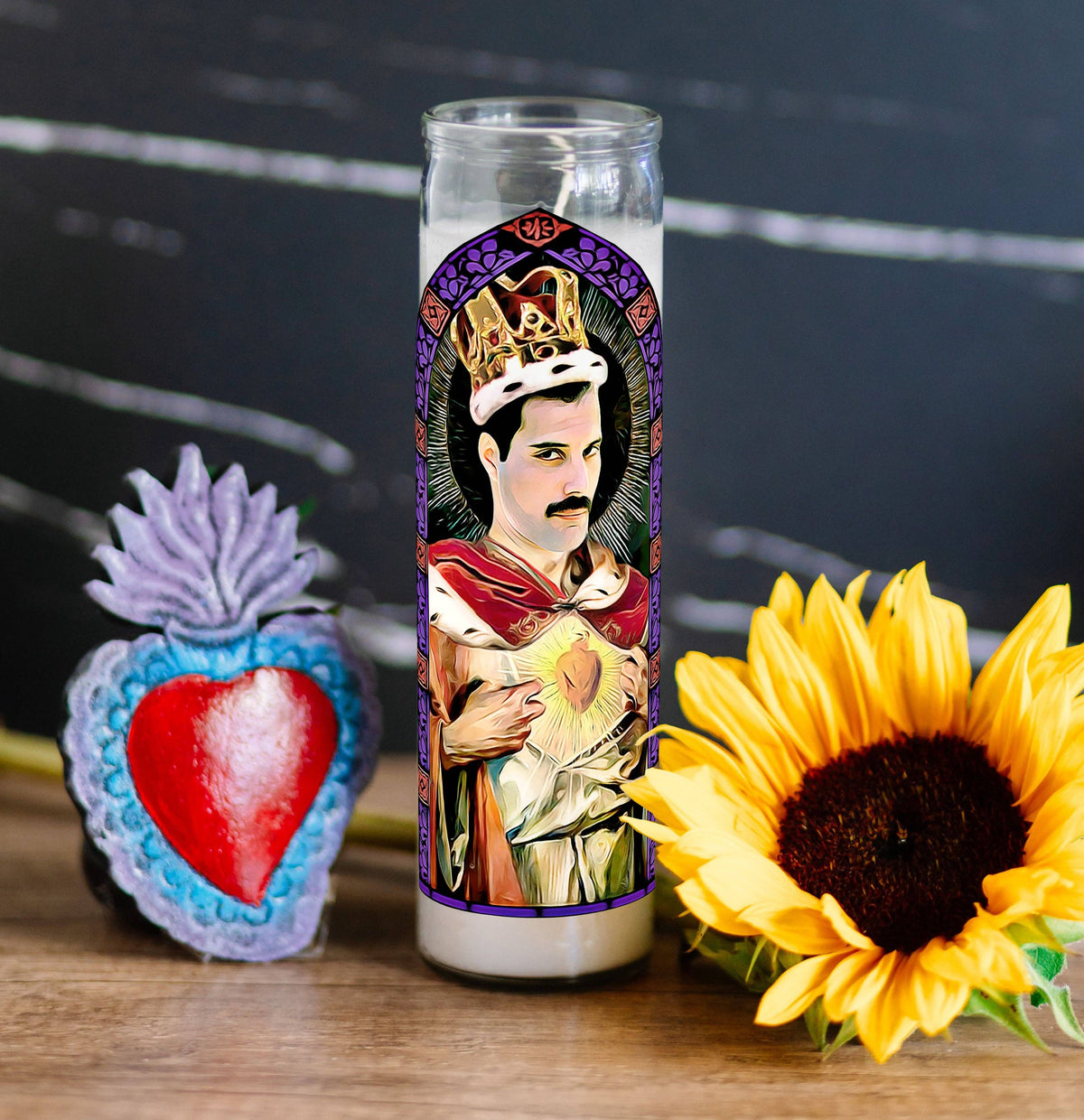 Freddie Mercury Prayer Candle | Unscented