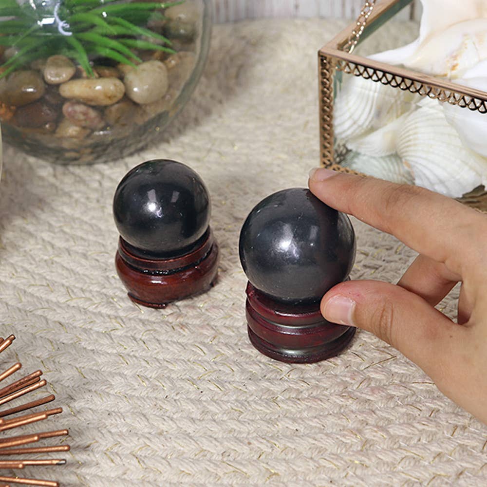 Small Shungite Sphere | Crystal for Protection & Grounding