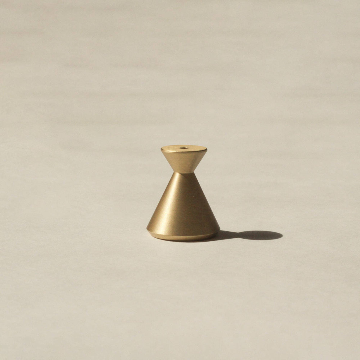 Hourglass Incense Holder | Hand-Polished Brass