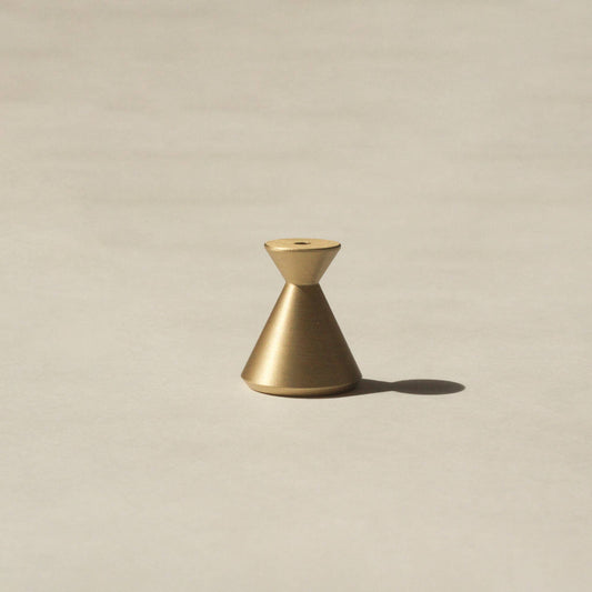 Hourglass Incense Holder | Hand-Polished Brass