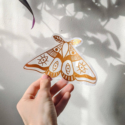 Moth Rainbow Suncatcher | Prismatic Window Cling