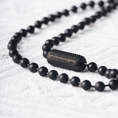 Snake Scale Clasp Necklace | Black Plated Brass | Coppertist.Wu