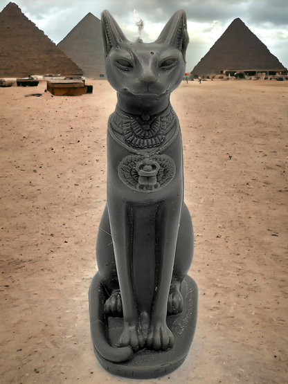 Bastet Sculptural Candle | 100% Natural Beeswax