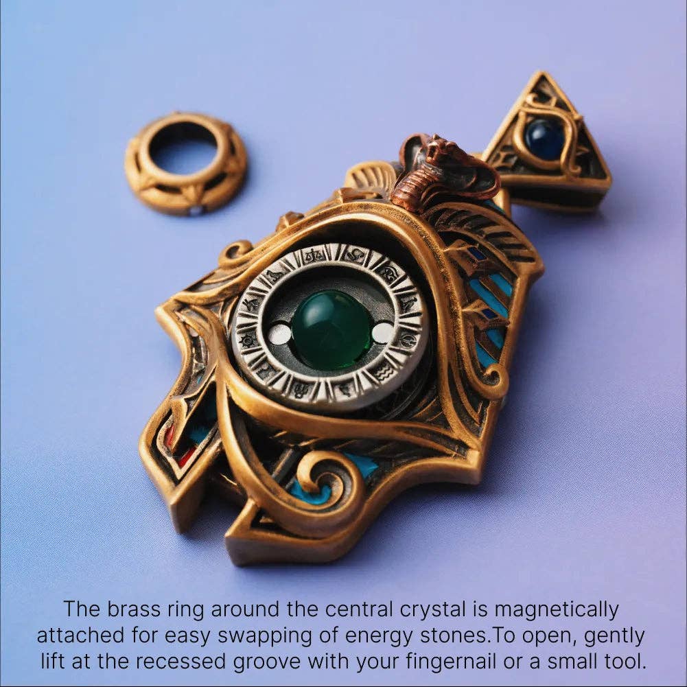 Eye of Horus Spinner Pendant | Coppertist.Wu
