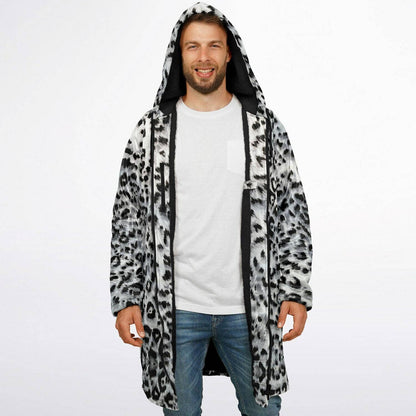 Snow Leopard Zipper Cloak | Recycled Performance Fleece | Manifestie
