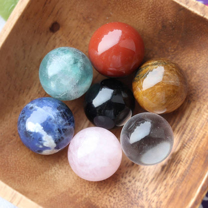 Chakra Crystal Sphere Kit | Seven 20mm Crystal Sphere Set