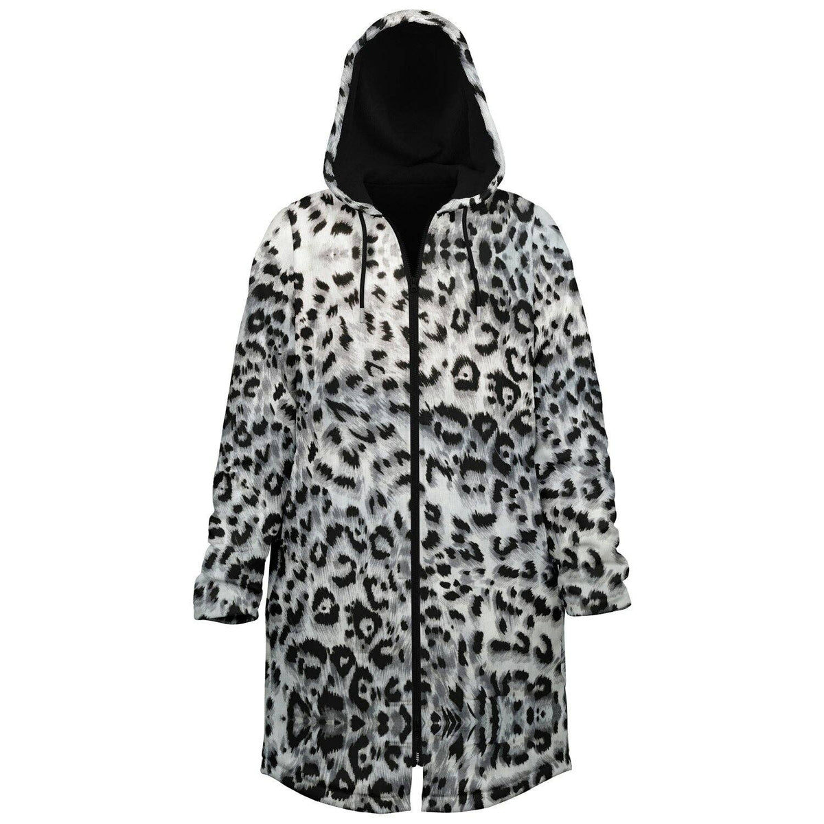 Snow Leopard Zipper Cloak | Recycled Performance Fleece | Manifestie