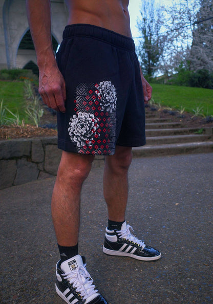 Bloom Mode Shorts | Cotton Fleece Festival Shorts | Rythmatix