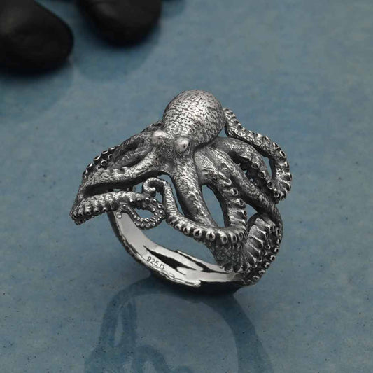 Octopus Ring | Sterling Silver