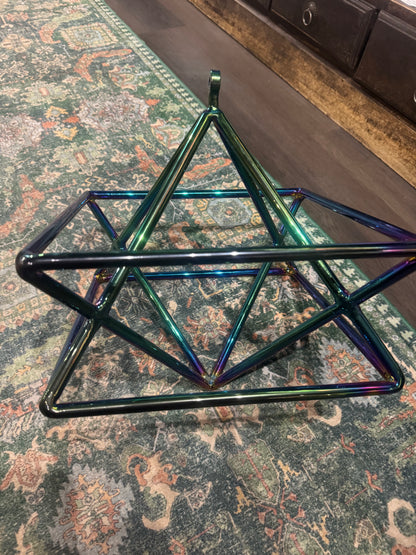 Emerald Aura Crystal Singing Merkaba | Sacred Geometry Sound Tool