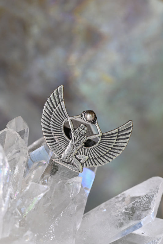 Isis Talisman Ring | Reclaimed Sterling Silver | Alkemie Jewelry