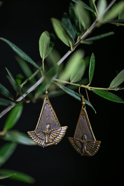 Isis Earrings | Gold Patina | Alkemie Jewelry