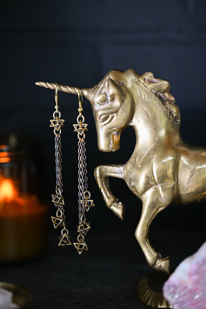 Falling Stars Necklace | Gold Patina | Alkemie Jewelry