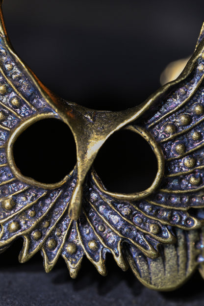 Owl Mask Cuff | Gold Patina | Alkemie Jewelry