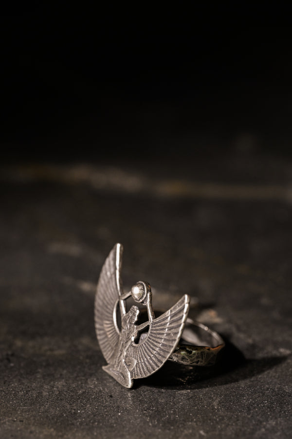 Isis Talisman Ring | Reclaimed Sterling Silver | Alkemie Jewelry