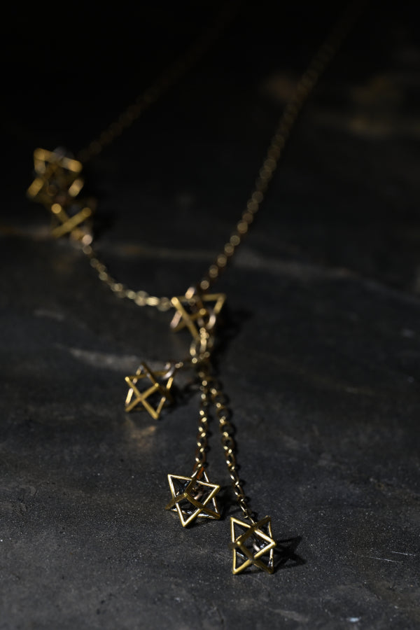 Falling Stars Necklace | Gold Patina | Alkemie Jewelry