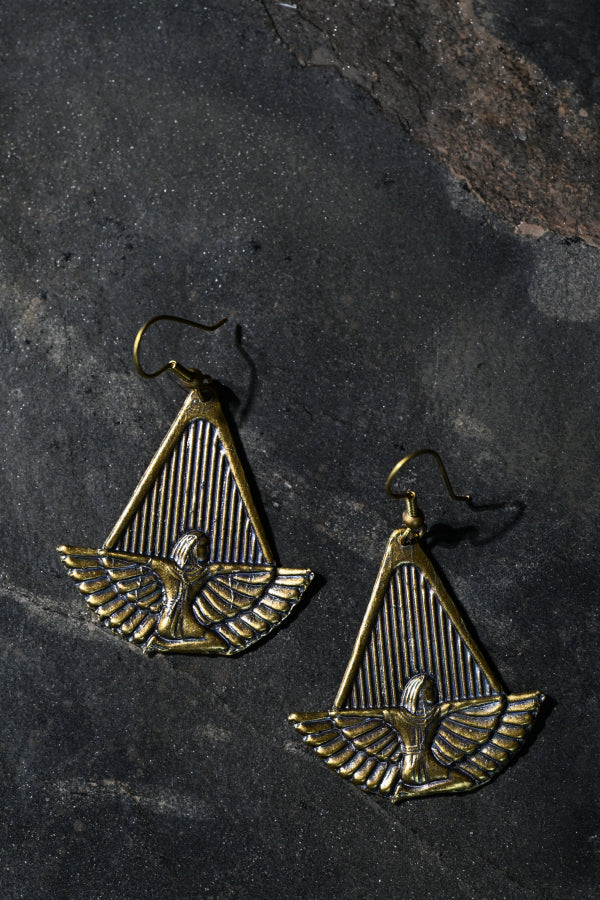 Isis Earrings | Gold Patina | Alkemie Jewelry