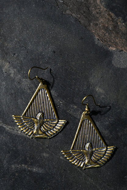 Isis Earrings | Gold Patina | Alkemie Jewelry