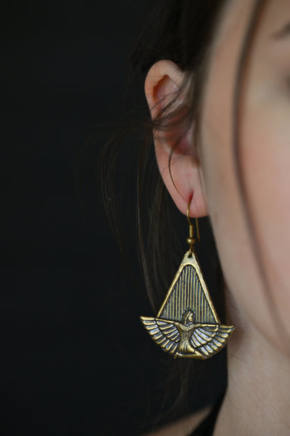 Isis Earrings | Gold Patina | Alkemie Jewelry