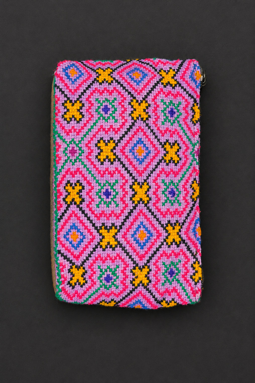 Leather Shipibo Medicine Bag | Sacred Carry, Protection & Ancestral Pattern