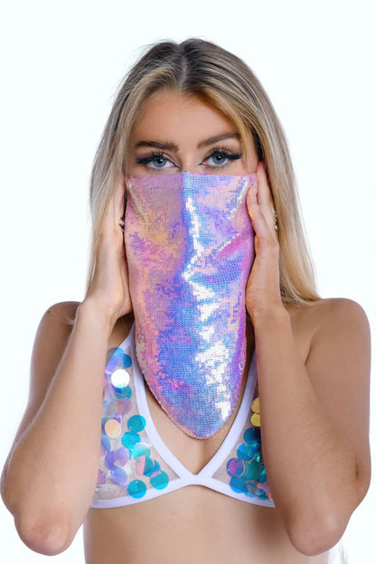 Reversible Sequined Bandana