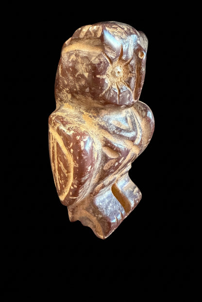 Peruvian Stone Owl | Hand-Carved Symbol of Wisdom