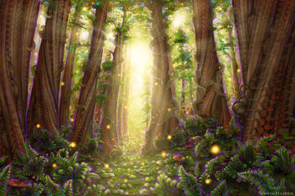 Dream Glade Metta Tapestry | Simon Haiduk Visionary Art