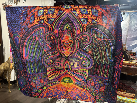 God Source Tapestry | Salvia Droid Visionary Art Wall Hanging