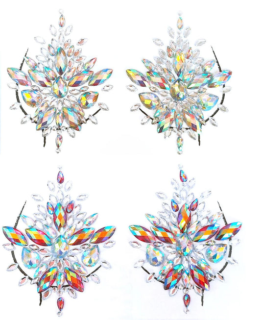 God Is Woman Crystal Body Jewels & Pasties Set | Rhinestone Embellishment