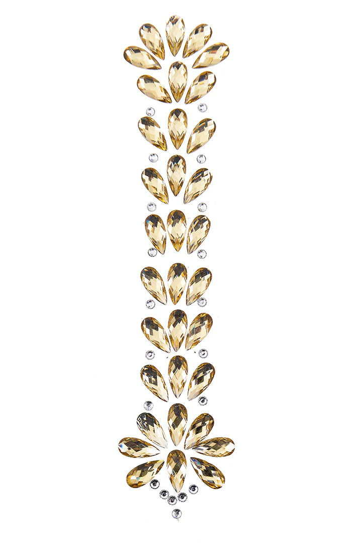 Gold Iridescent Hair Gem | Festival Crystal Embellishment