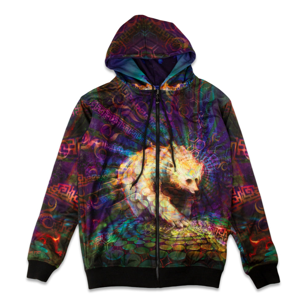 Spirit Bear / Spirit Wolf Reversible Hoodie | Simon Haiduk Art | Grassroots California