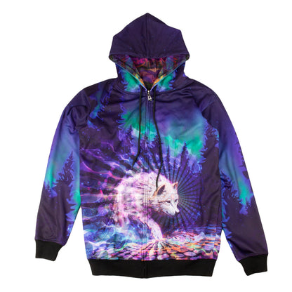Spirit Bear / Spirit Wolf Reversible Hoodie | Simon Haiduk Art | Grassroots California
