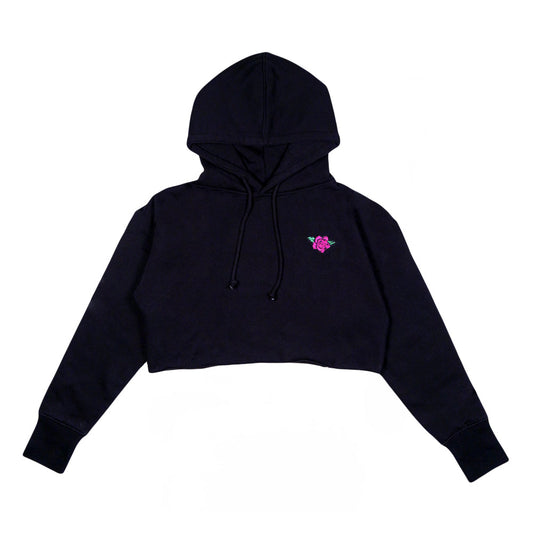Bear Women's Crop Hoodie | Ellie Paisley Art | Grassroots California