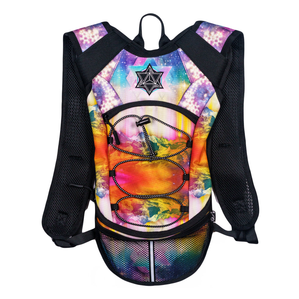 LSD Nebula Hydration Pack | Festival Utility Backpack | Grassroots California