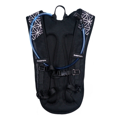 Flower of Life Hydration Pack | Festival Utility Backpack | Grassroots California