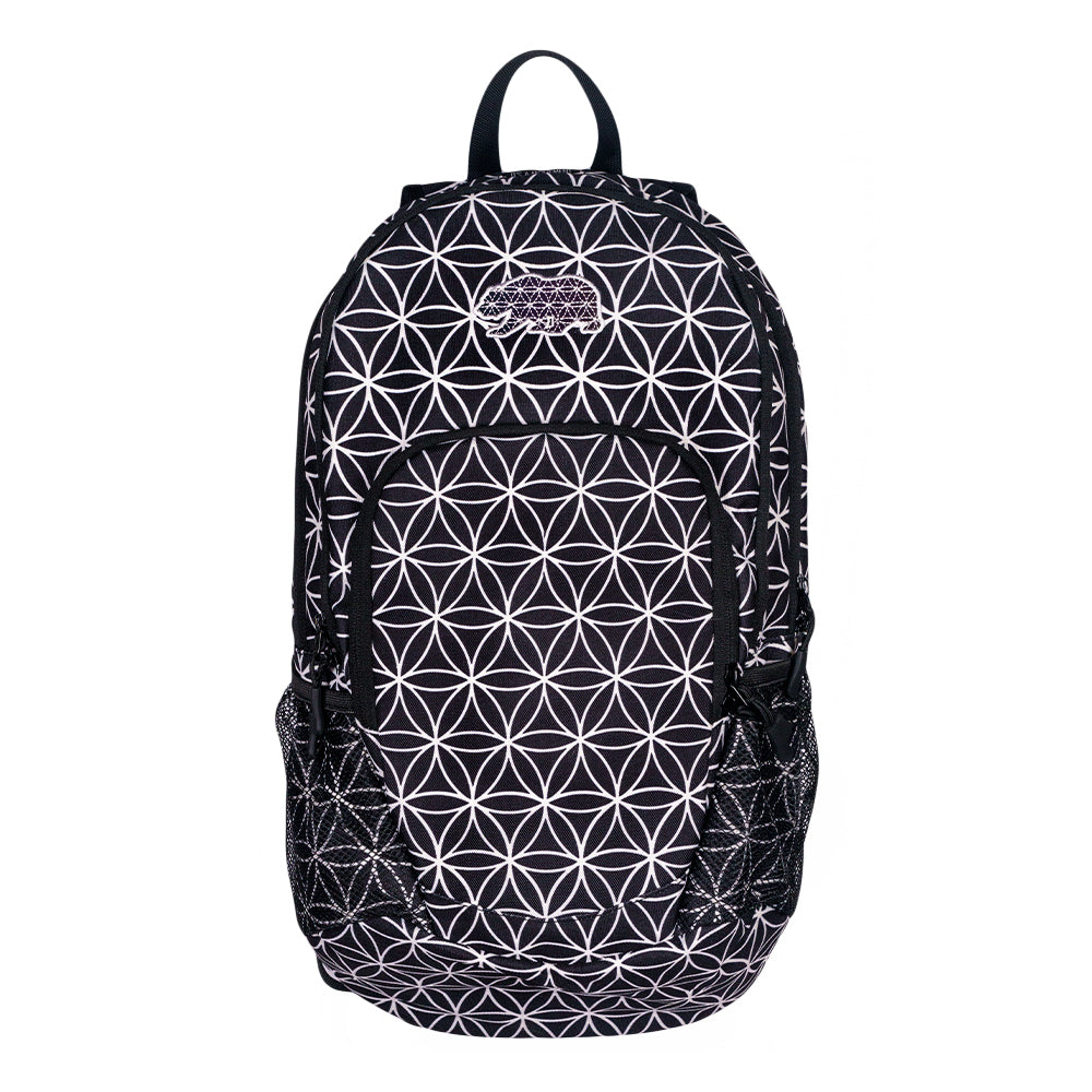 Flower of Life Hydration Pack | Festival Utility Backpack | Grassroots California