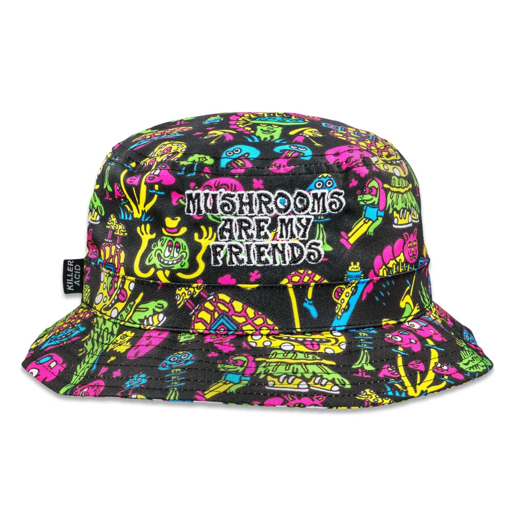 Mushroom Friends Bucket Hat by Killer Acid | Grassroots California