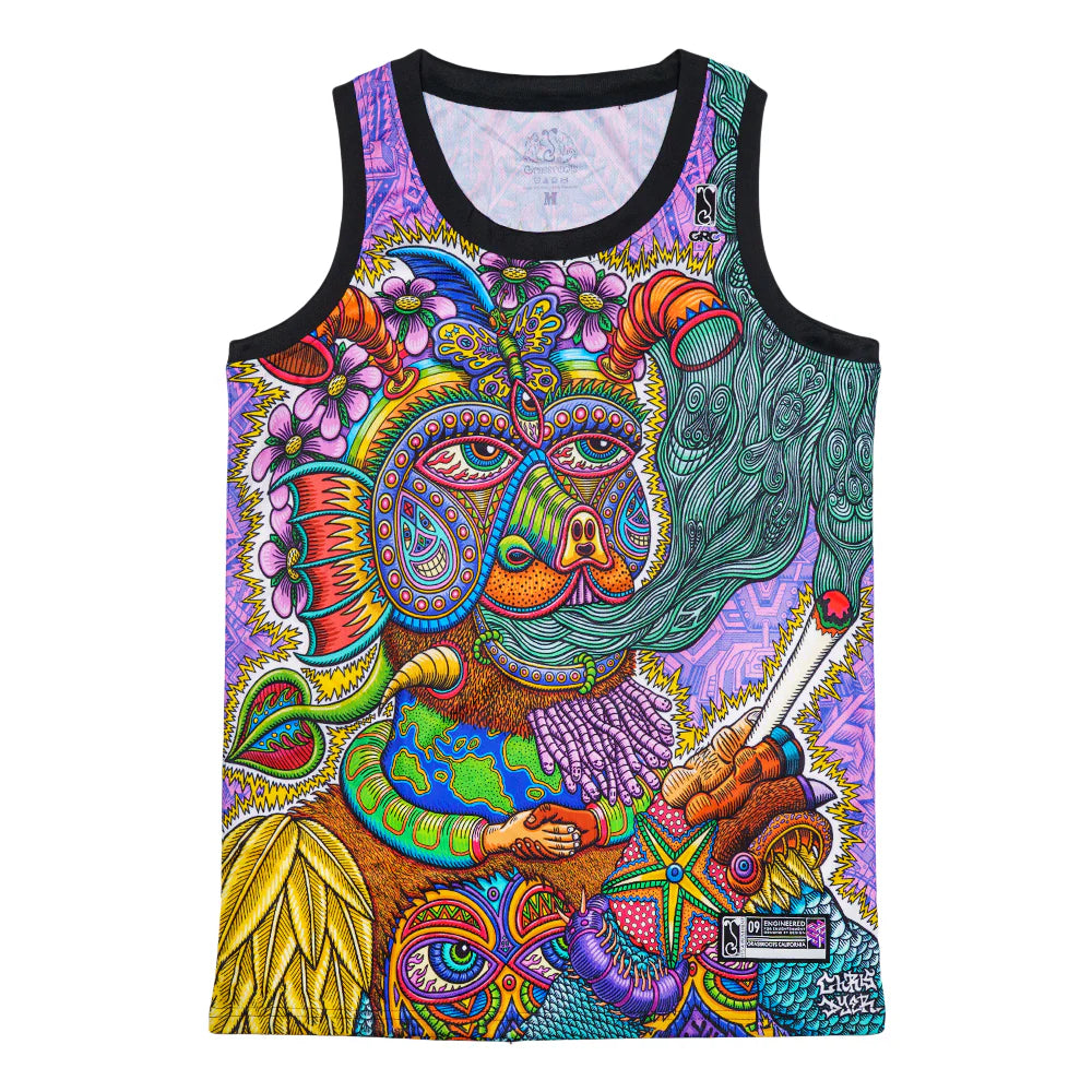 Life Basketball Jersey | Chris Dyer Art | Grassroots California