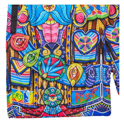 Spirited Revolution Mesh Shorts | Max Paularena Art | Grassroots California