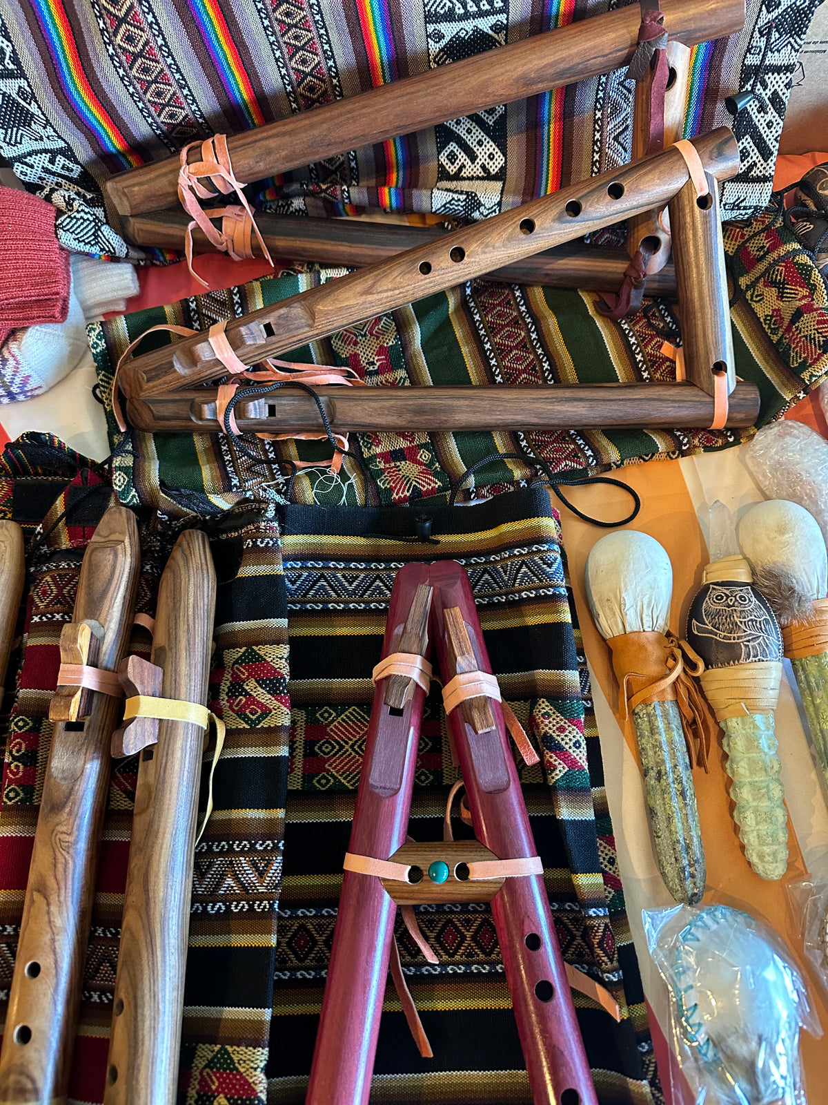 Peruvian Ceremonial Flute | Handcrafted Wind Instrument
