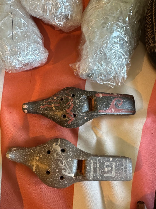 Ceramic Peruvian Bird Whistle | Handcrafted Wind Instrument