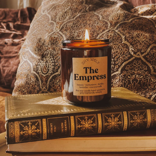 The Empress Tarot Inspired Soy Candle | Lavender & Coconut Milk