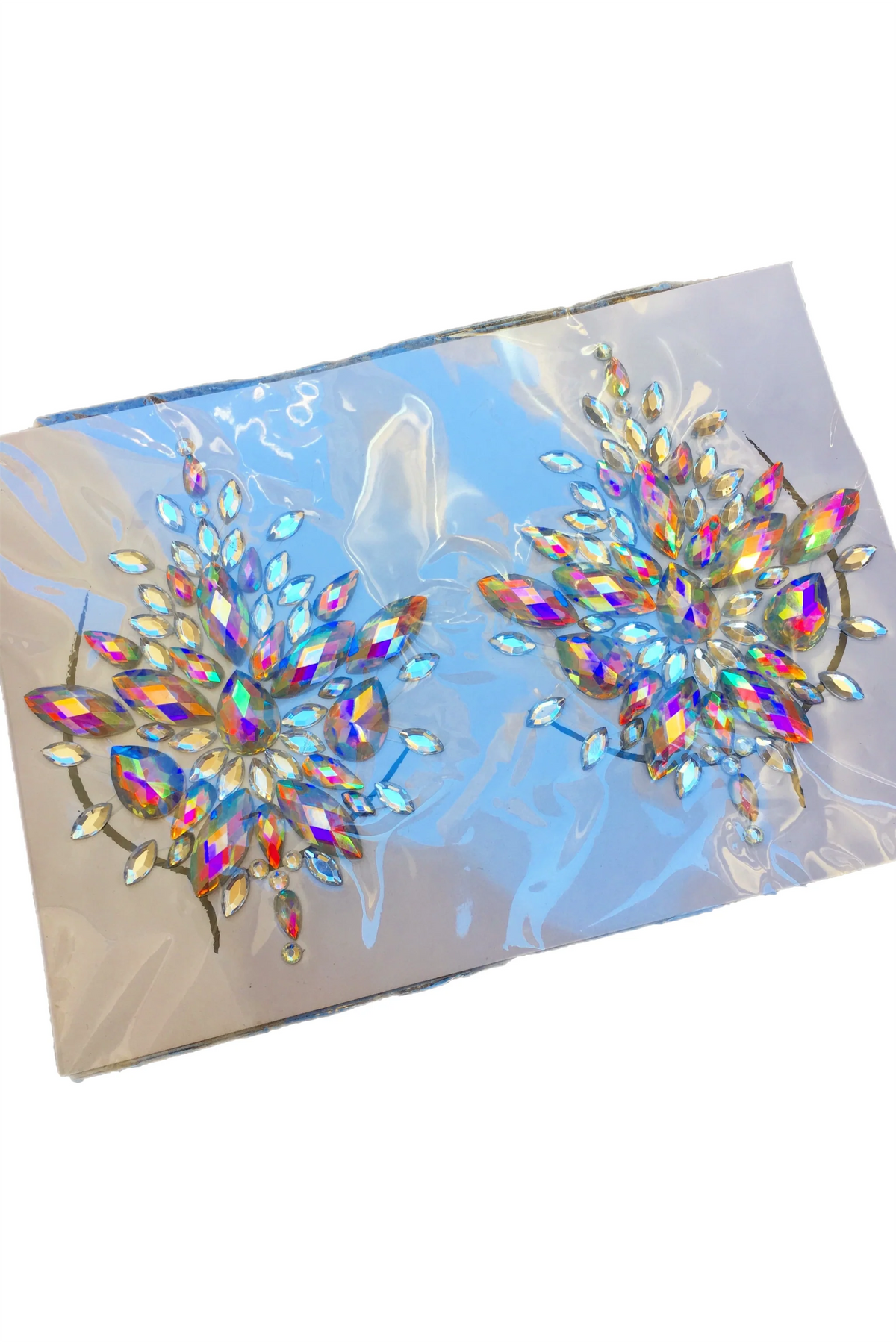 Iridescent Gem Pasties | Festival Body Embellishment