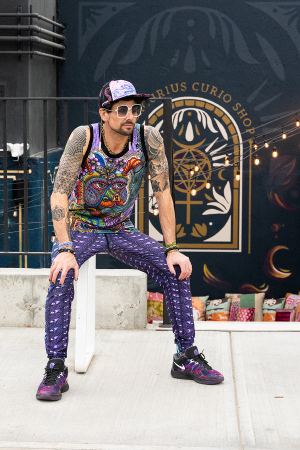 Spectral Stretch Joggers | Performance Artwear Joggers | Threyda