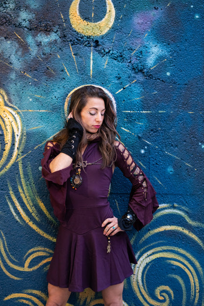 Flare Twist Sleeves | Organic Cotton Layering Shrug | Anahata Designs