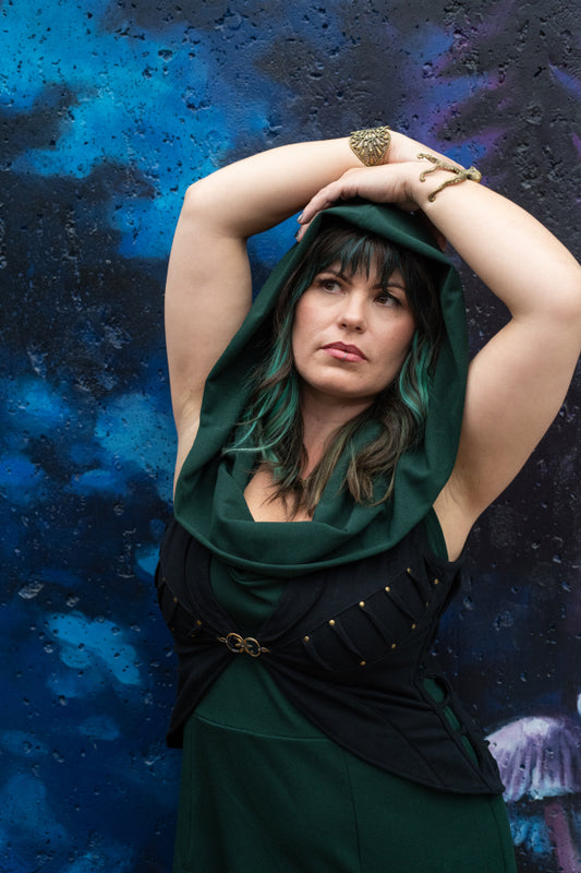 Mandala Vest Twist | Organic Cotton Wrap Vest | Anahata Designs